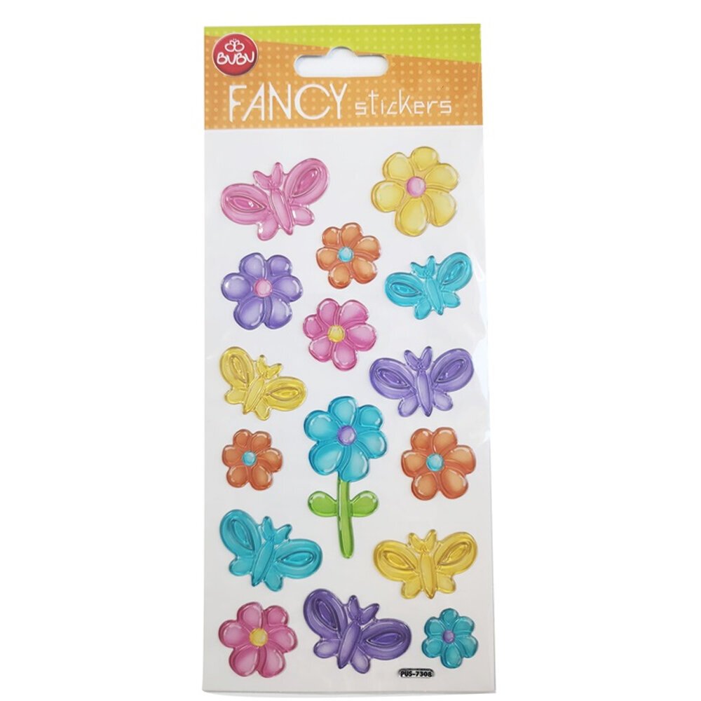 Bu-Bu Damla Stickers Funcy Çiçek&Kelebek 9x20 BUBU-PUS-7308