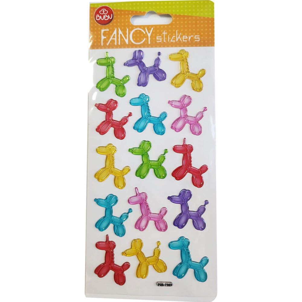 Bu-Bu Damla Stickers Funcy Köpekler 9x20 BUBU-PUS-7307