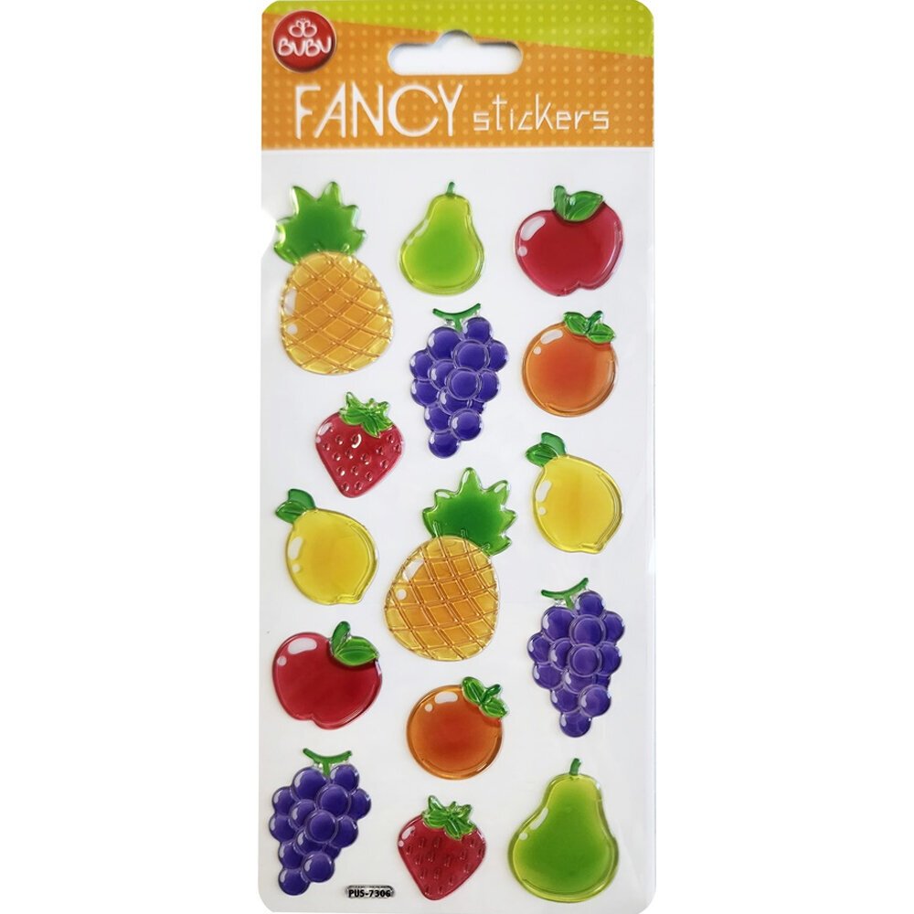 Bu-Bu Damla Stickers Funcy Meyveler 9x20 BUBU-PUS-7306