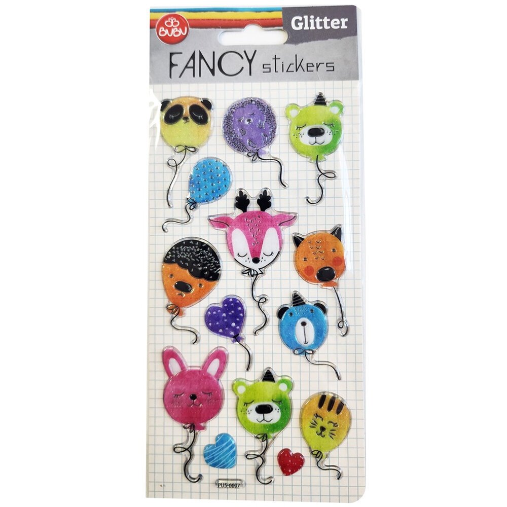 Bu-Bu Damla Stickers Glıtter Balon 9x20 BUBU-PUS-6607