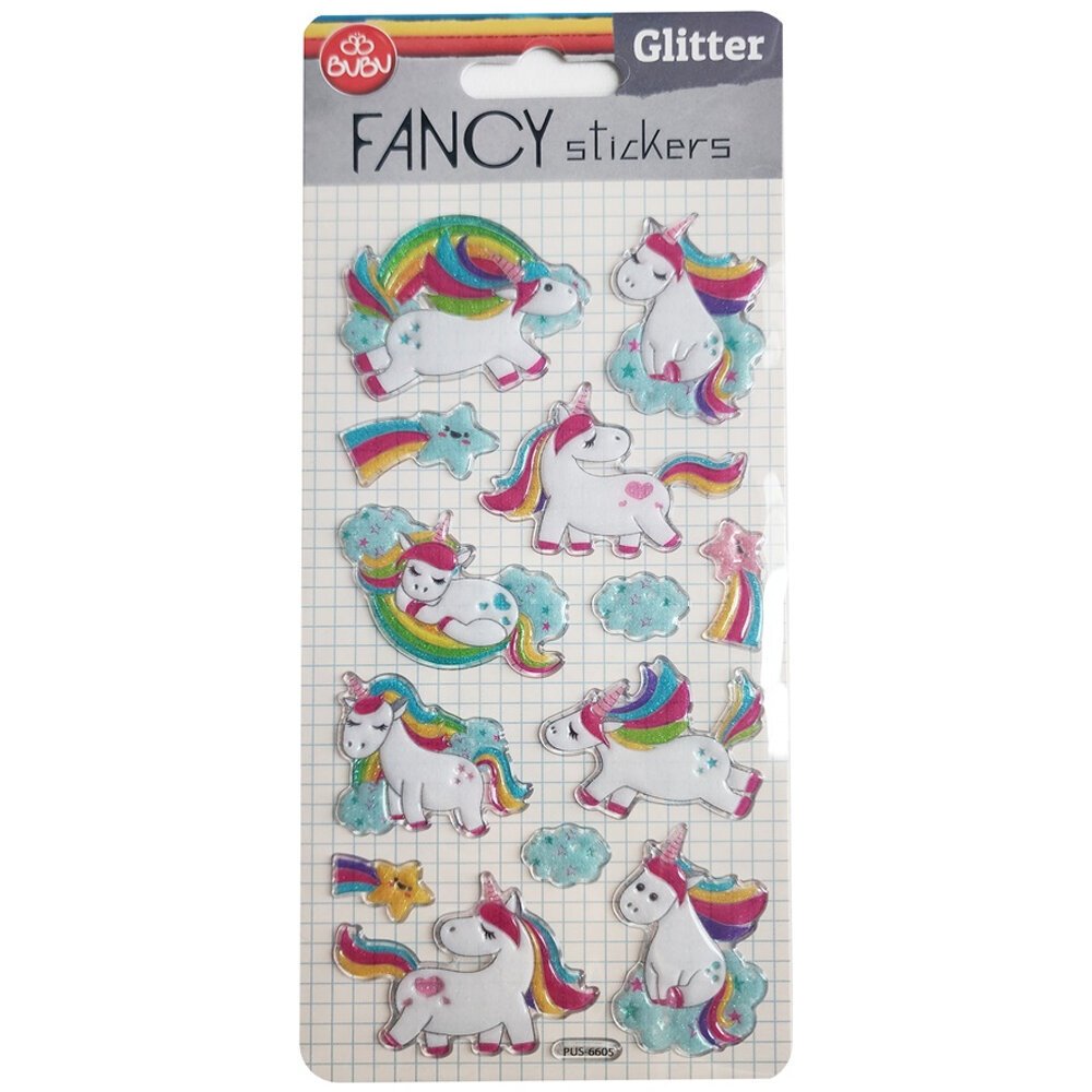 Bu-Bu Damla Stickers Glıtter Unıcorn 9x20 BUBU-PUS-6605