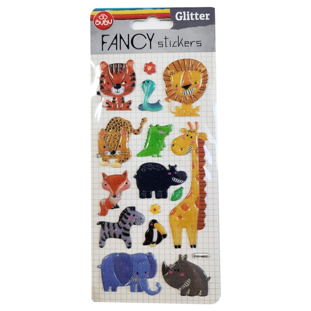 Bu-Bu Damla Stickers Glıtter Vahşi Hayat 9x20 BUBU-PUS-6603