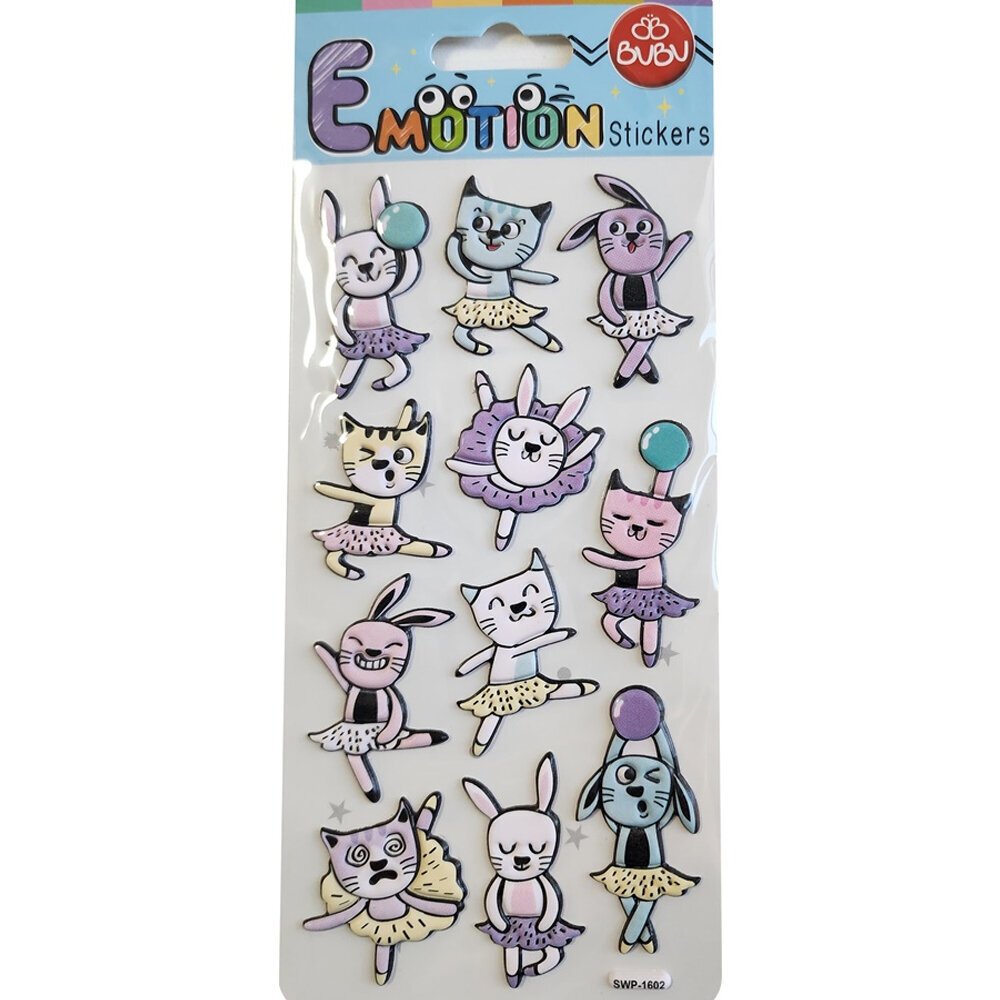 Bu-Bu Emotıons Stickers Cats 9x21 BUBU-SWP-1602