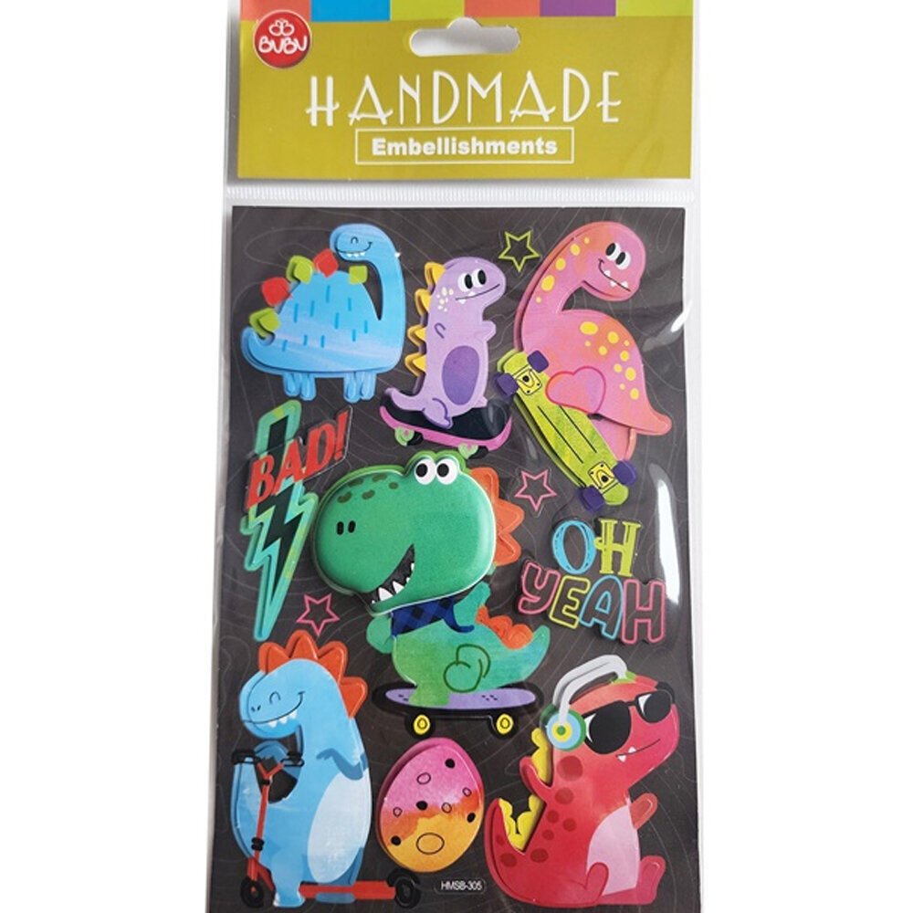Bu-Bu Handmade Stickers Dinazorlar 12,5x23,5 BUBU-HMSB-305