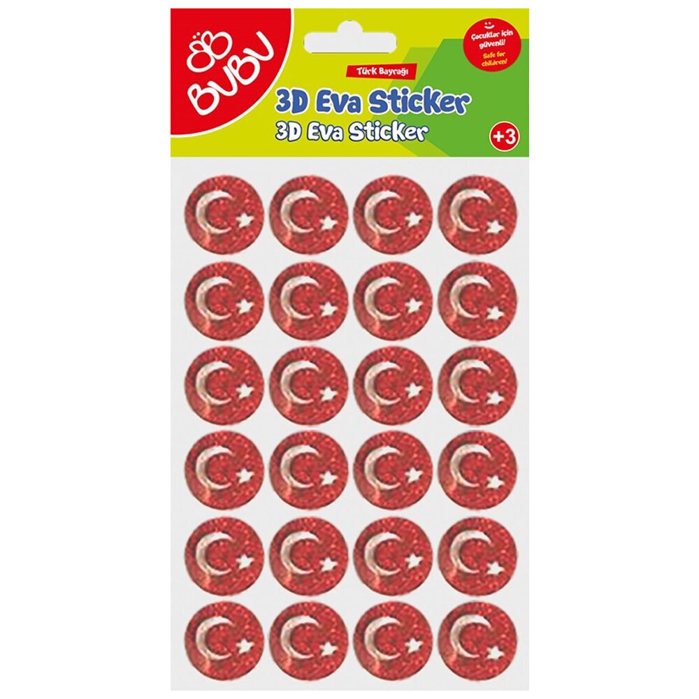 Bu-Bu Simli Eva Sticker Ay Ve Yıldız BUBU-STS047