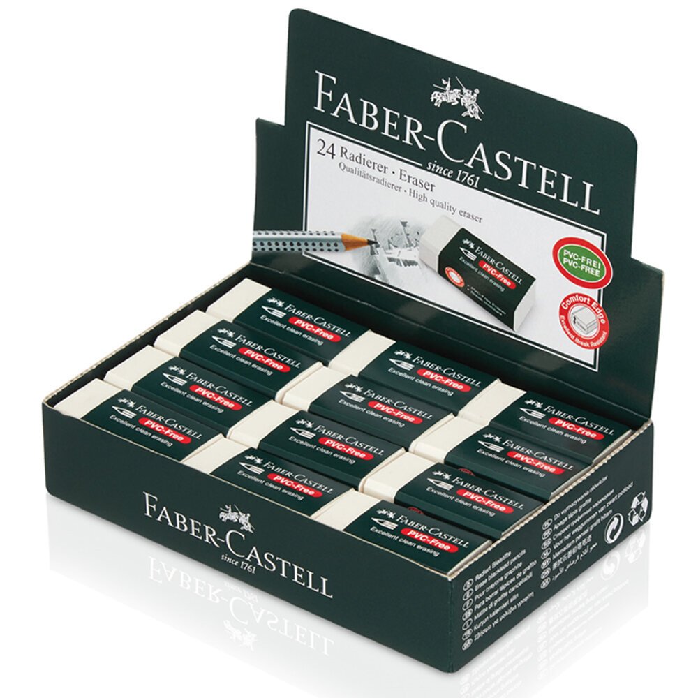 Faber-Castell Öğrenci Silgisi 24 LÜ Beyaz (7085-24) 18 85 24