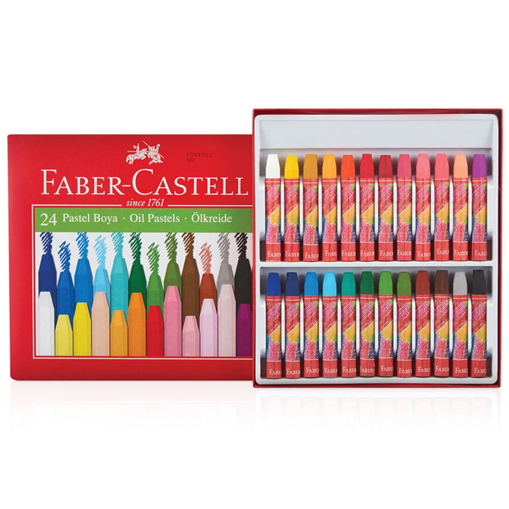 Faber-Castell Pastel Boya Red Line Karton Kutu Köşeli 24 Renk 5282 125324