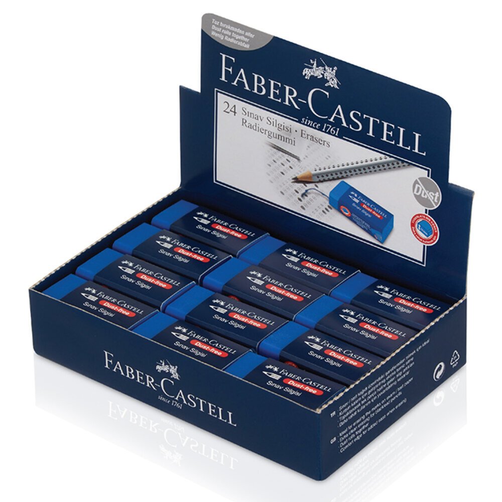 Faber-Castell Sınav Silgisi Dust Free 24 LÜ Mavi (18 72 02) 5130187170