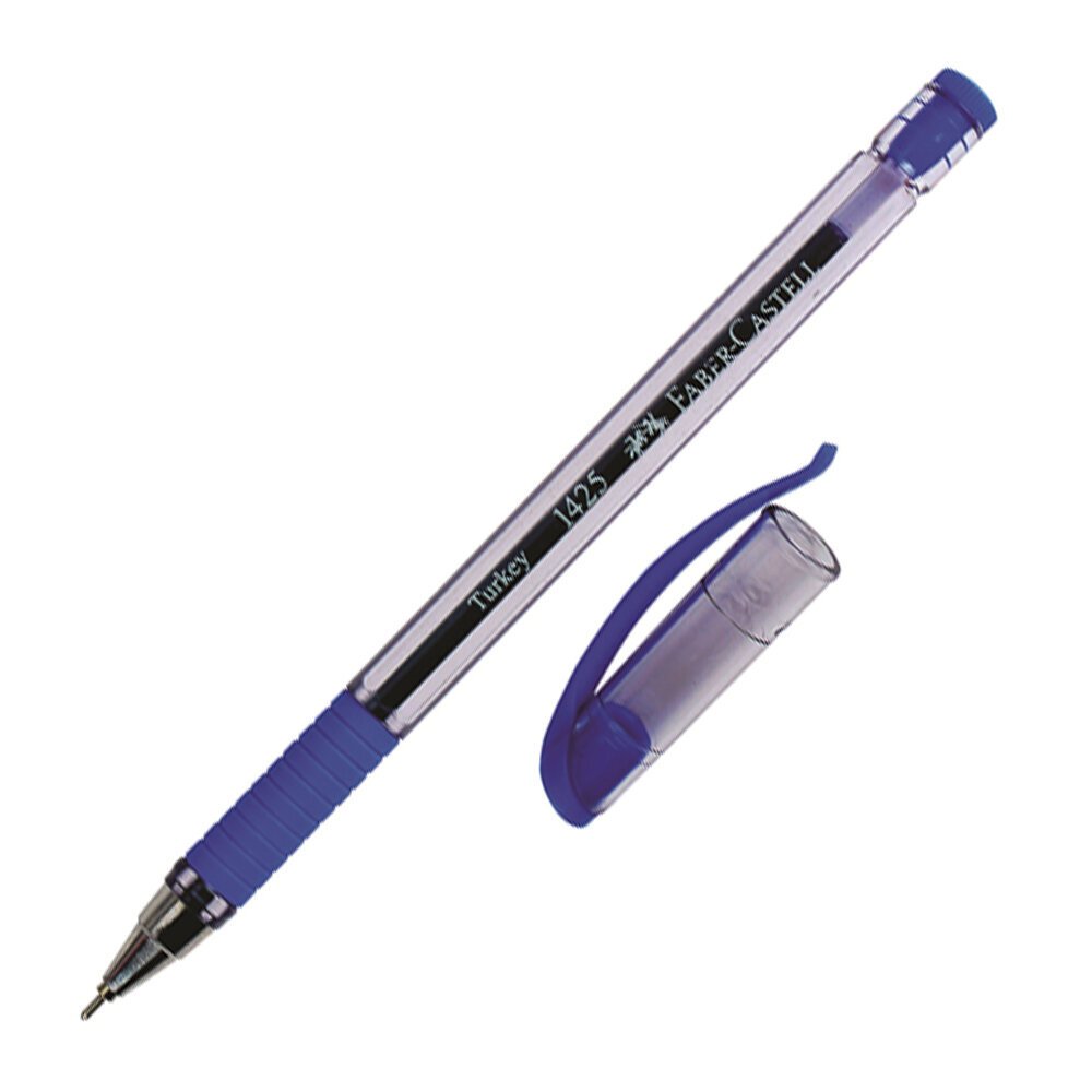 Faber-Castell Tükenmez Kalem İğne Uç 10 Lu Mavi 1425