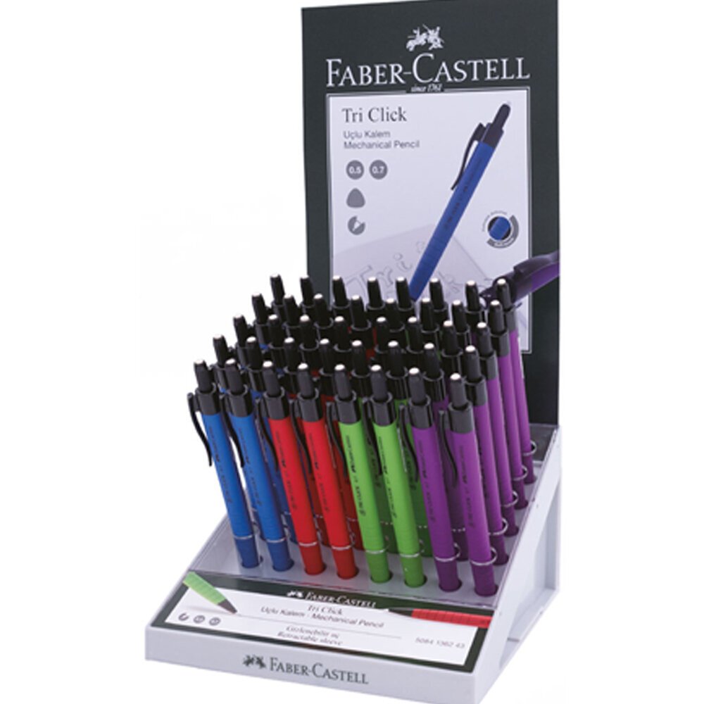 Faber-Castell Versatil Kalem Tri-Click Rub.0.7&0.5 Sta 100 Lü