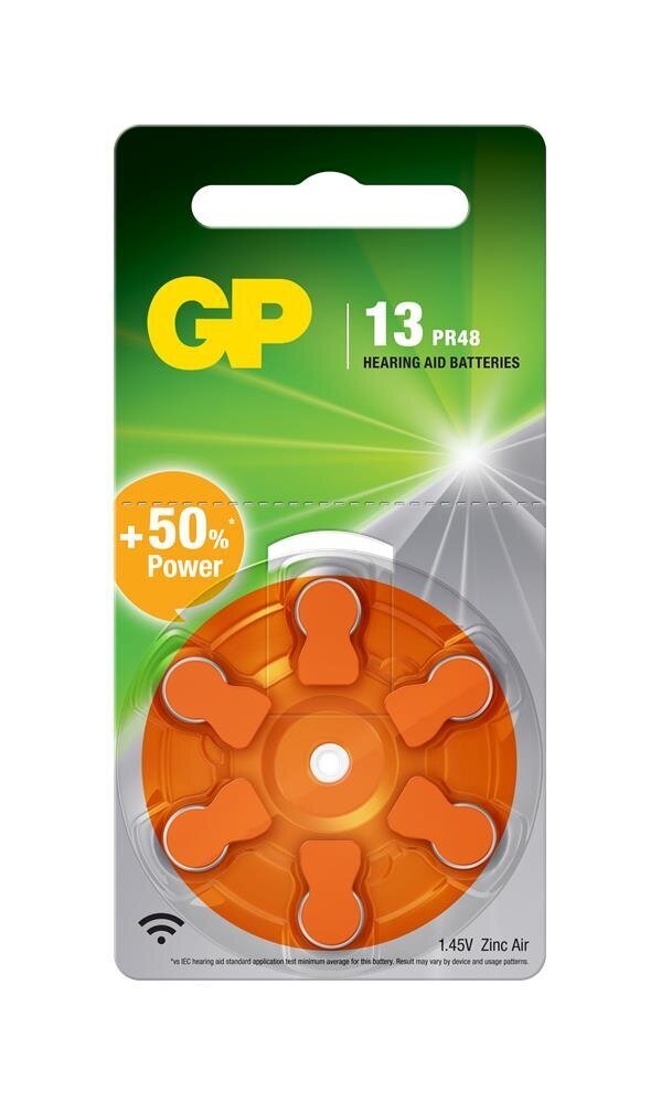 GP ZA13 1.4V Düğme Kulaklık Pili  6lı Paket