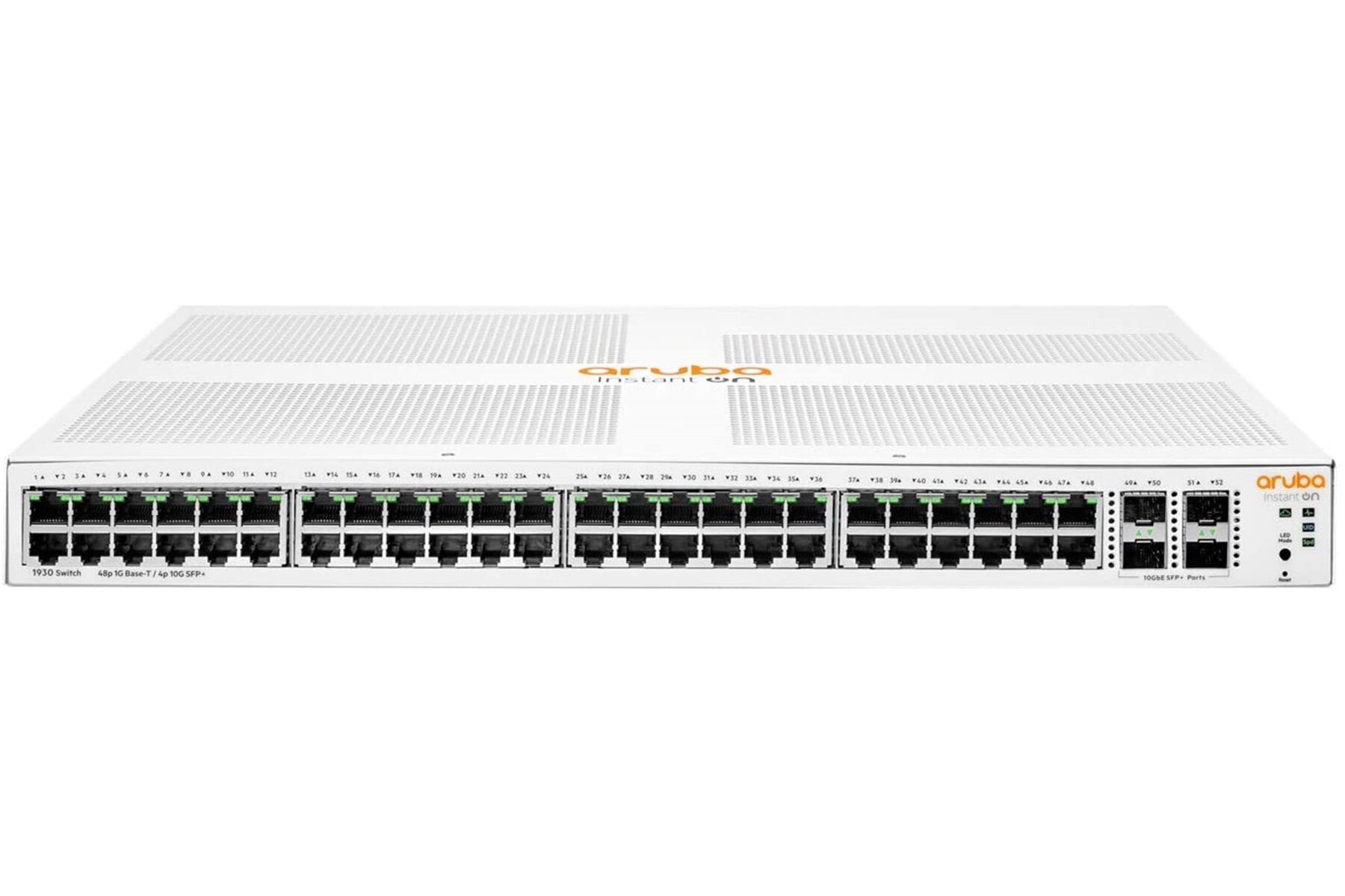 HP Aruba ION JL686B 1930 48 PORT GIGABIT+4X10GB SFP YÖNETİLEBİLİR L2+ RACKMOUNT 370W POE SWITCH