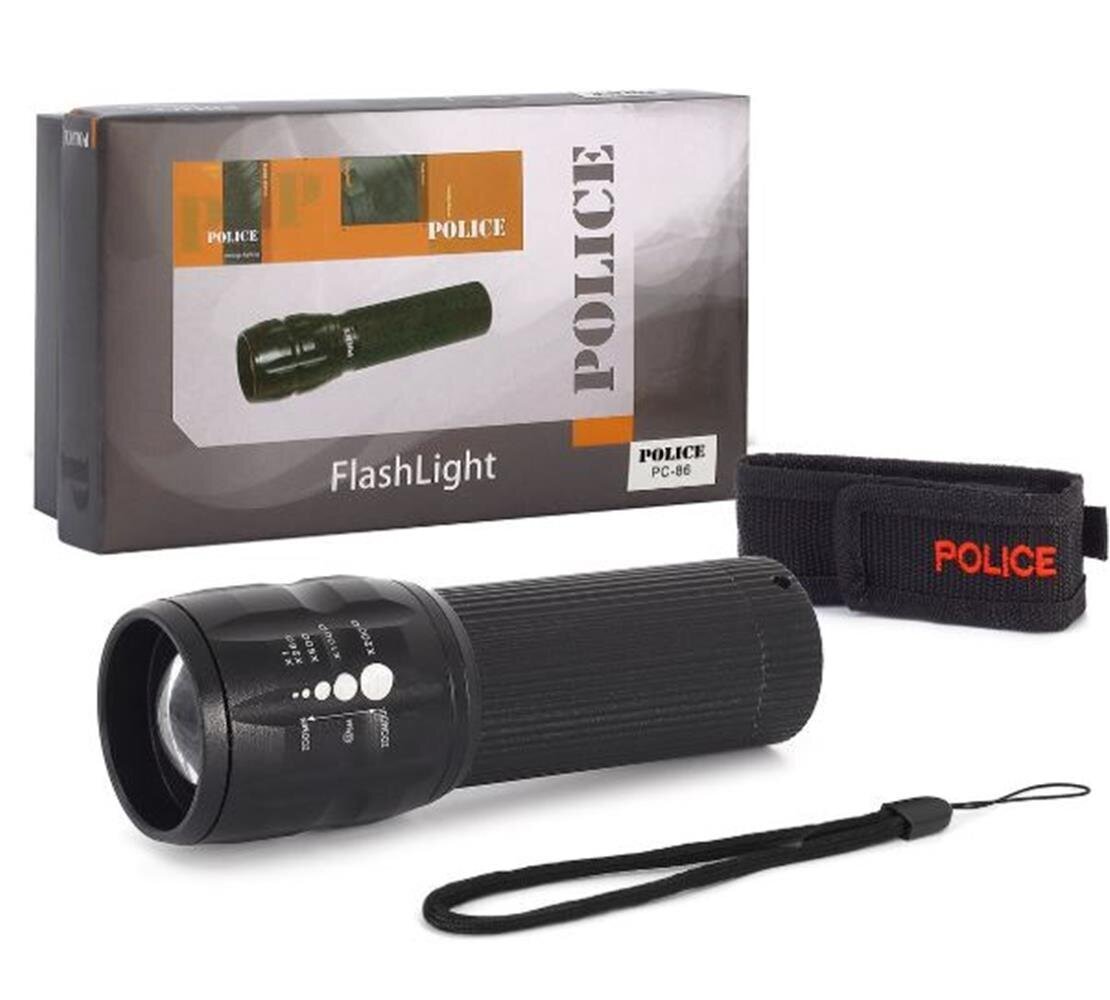 Police Pc-86 Pilli Para Kontrol Feneri Mor Işık