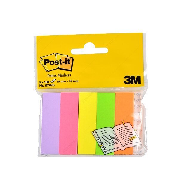 Post-it İndeks 100 YP 15x50 Fosforlu 5 Renk 670-5