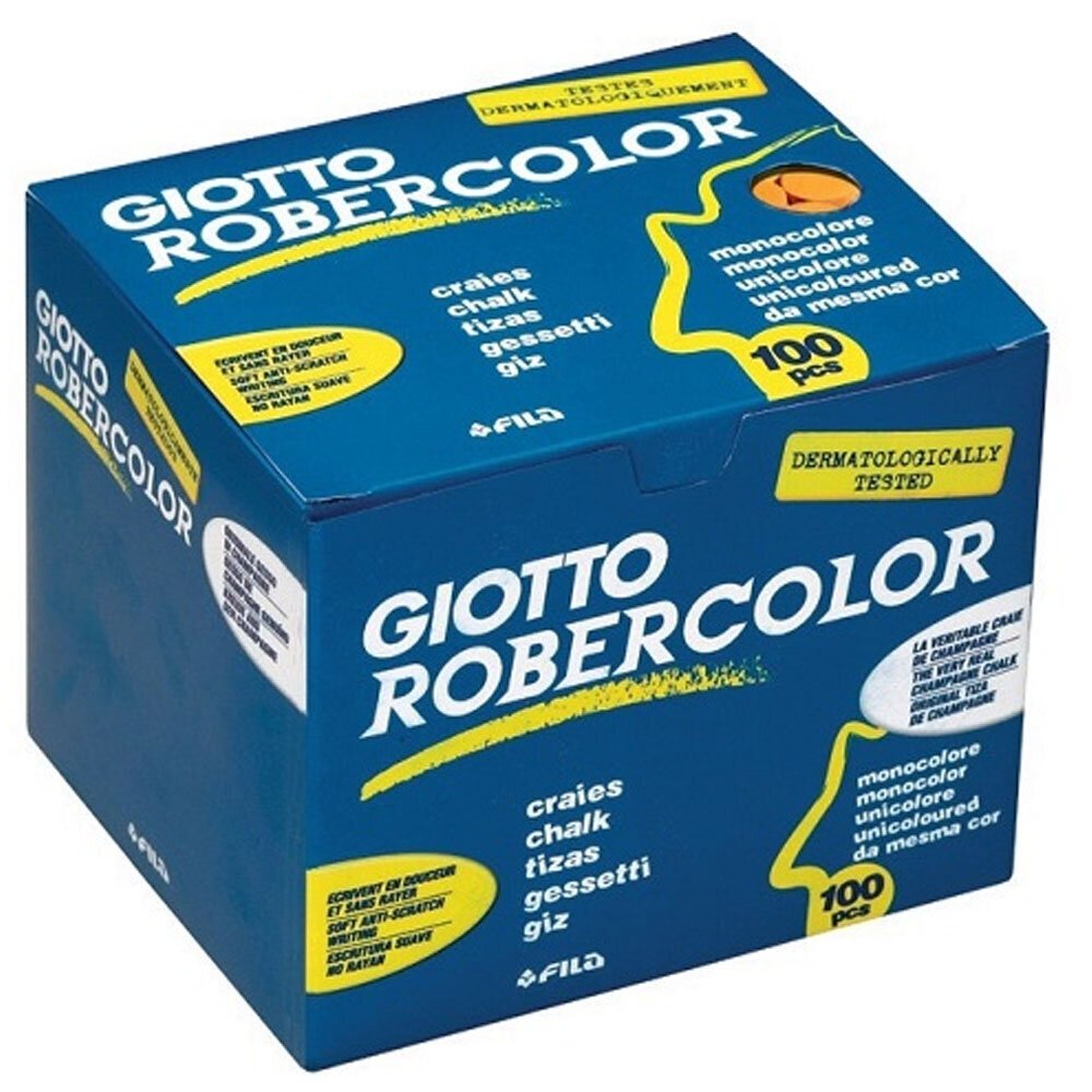 Robercolor Tebeşir Yuvarlak Tozsuz 100 LÜ Sarı 539601