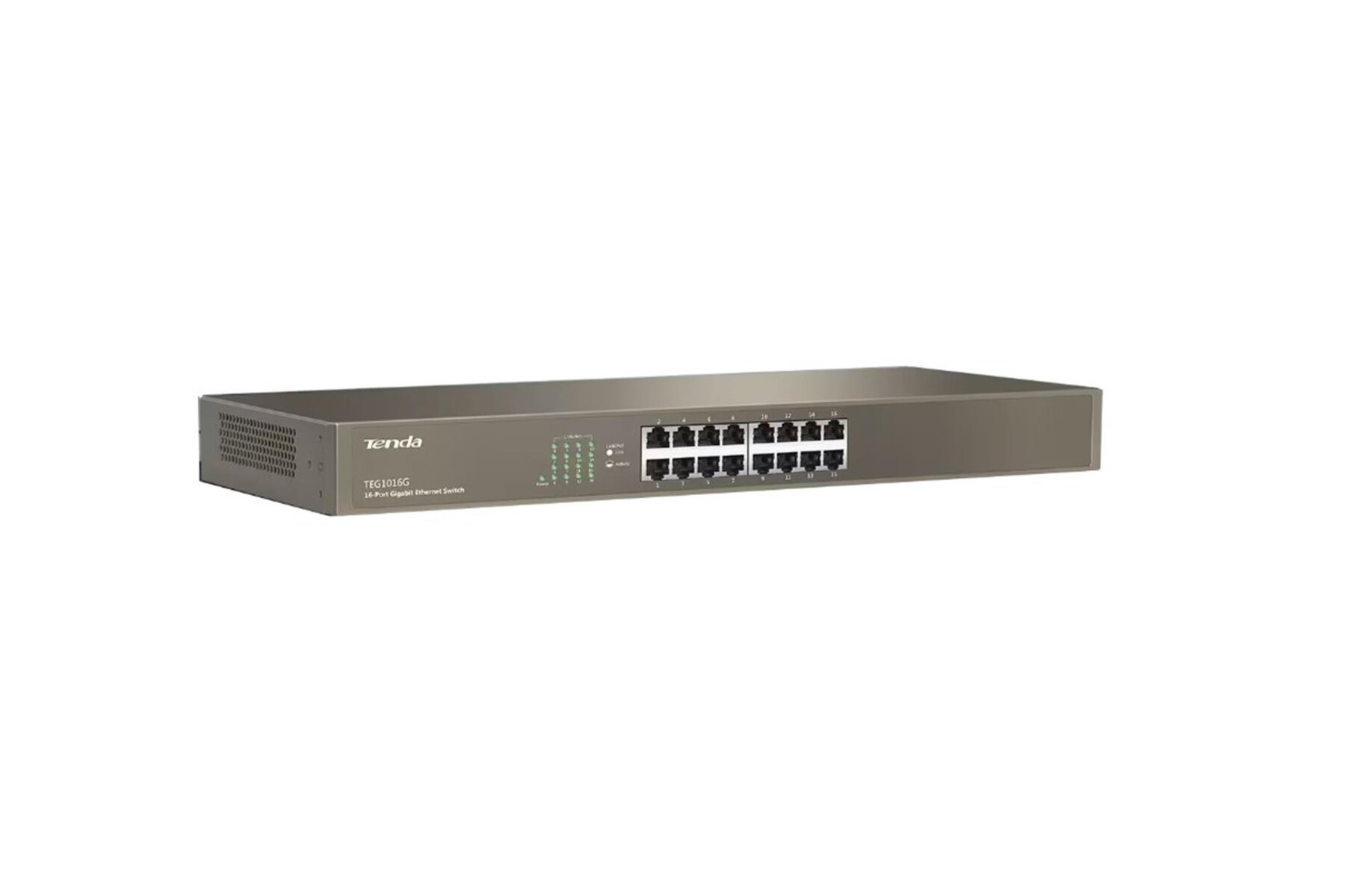 Tenda TEG1016G 16 Port 10-100-1000 Mbps 19 Switch Çelik Kasa Rack Mount