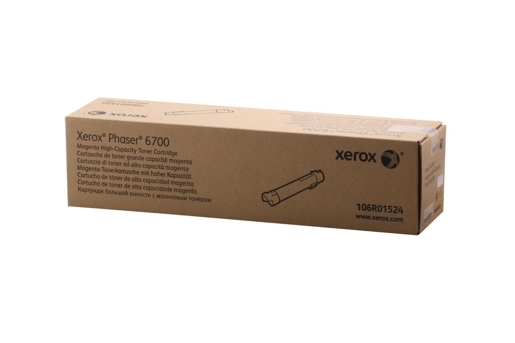 Xerox 106R01524 Phaser 6700 Yüksek Kapasite Magenta Kırmızı Toner 12.000 Sayfa