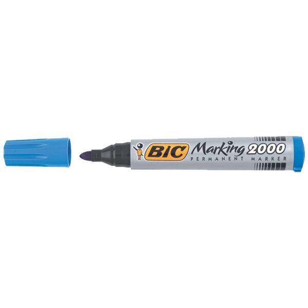 Bic Markör Permanent 1.7 MM Yuvarlak Uçlu Mavi 2000 06