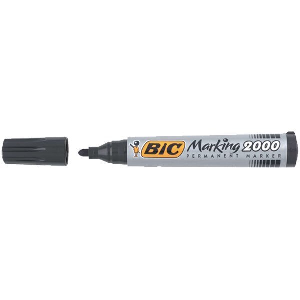 Bic Markör Permanent 1.7 MM Yuvarlak Uçlu Siyah 2000 09