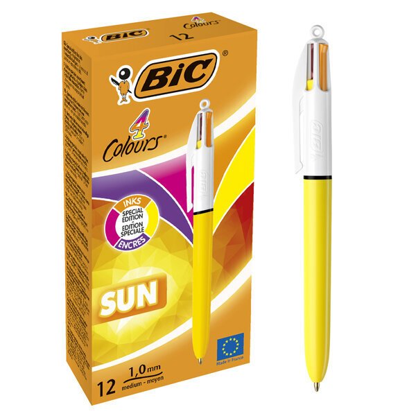 Bic Tükenmez Kalem 4 Colours Sun 12 Li