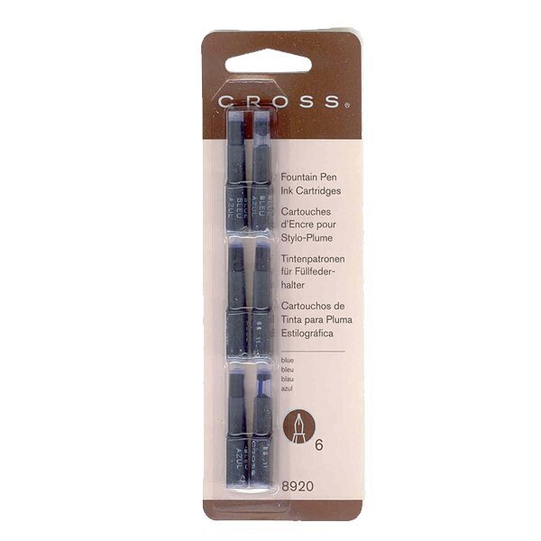 Cross Dolma Kalem Kartuşu 6 LI Mavi 8920