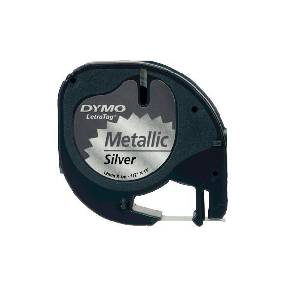 Dymo Letratag Şerit Metalik 12 MMx4 MT Gri 91208
