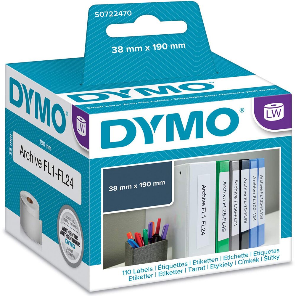 Dymo LW Dar Klasör Etiketi 190x38mm 110 Etiket 99018