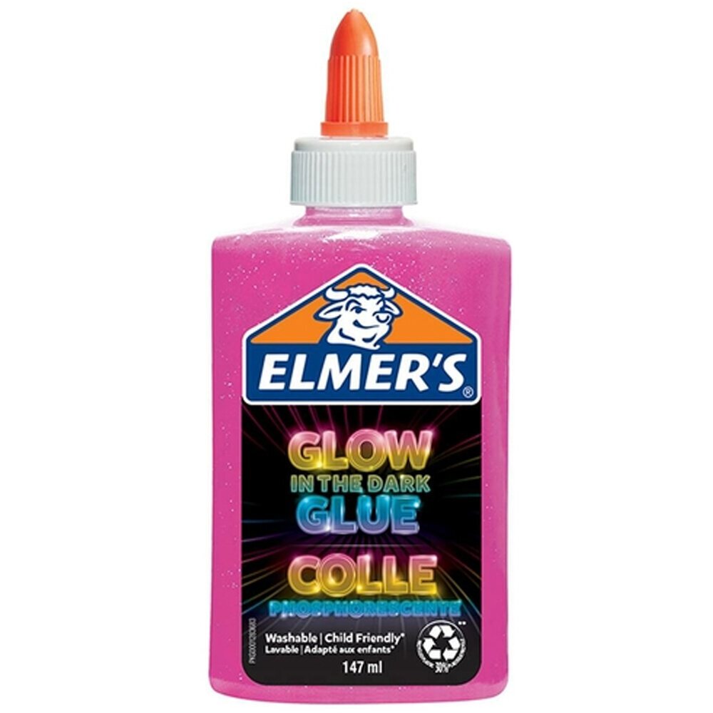 Elmers Karanlıkta Parlayan Yapıştırıcı 147 ML Pembe 2162079