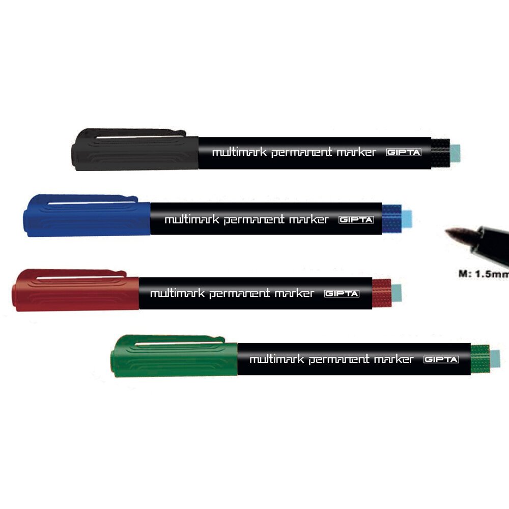 Gıpta Asetat Kalemi Permanent Marker M Seri Mavi F1536