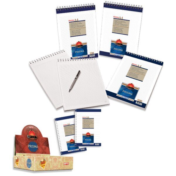 Gıpta Bloknot Prisma Spiralli Karton Kapak Çizgili 100 YP A4 1376