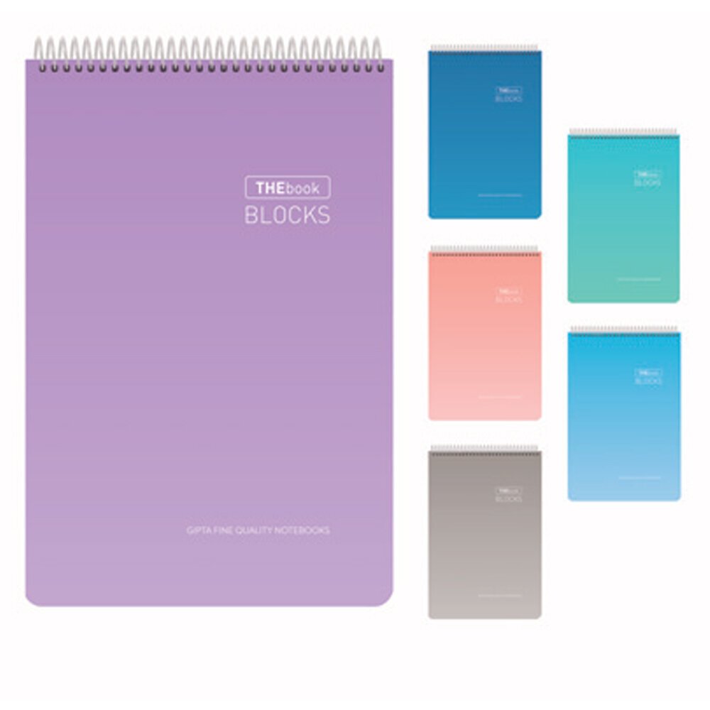 Gıpta Bloknot Thebook Blocks Spiralli Sert Kapak A4 100 YP Çizgisiz