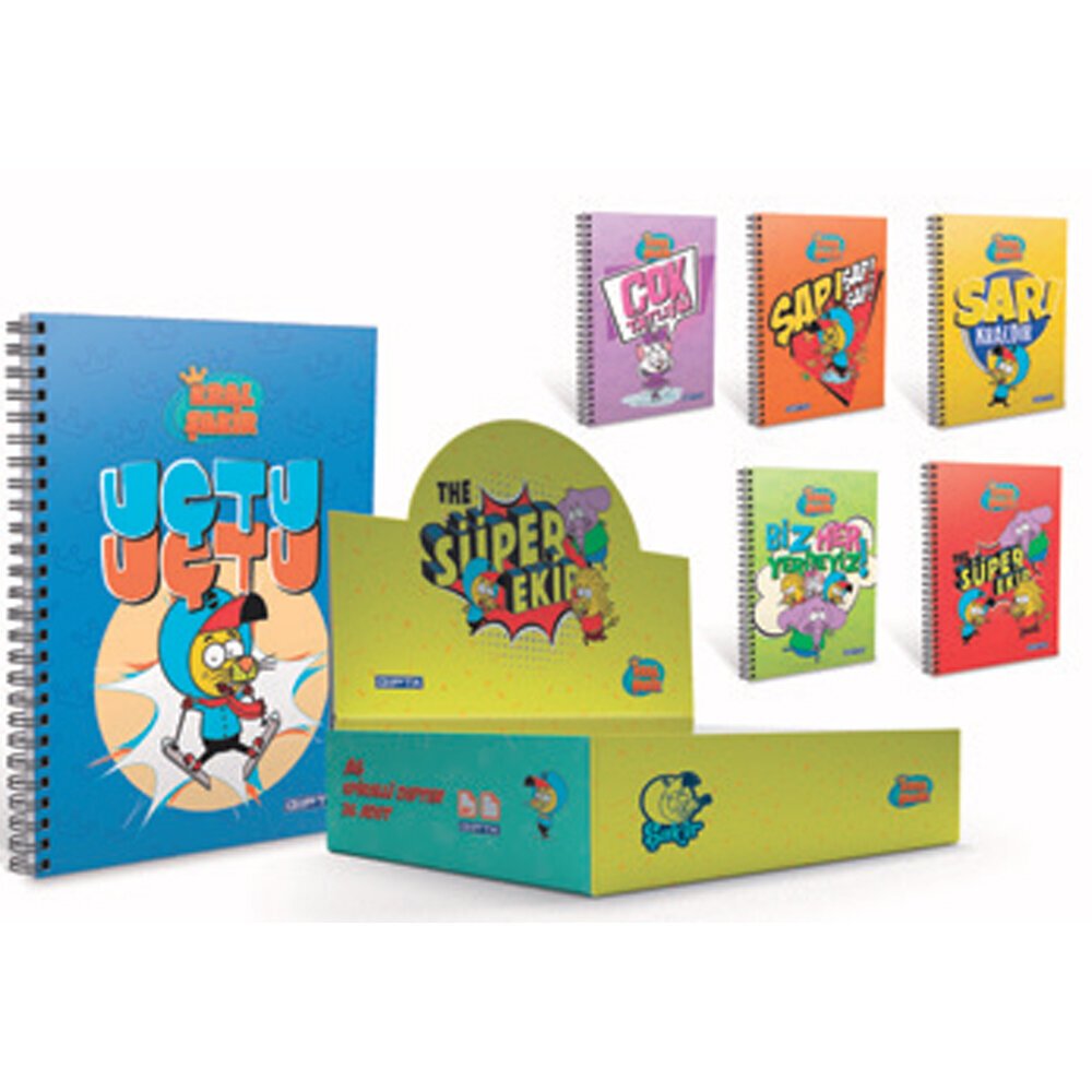 Gıpta Defter Kral Şakir Spiralli Karton Kapak A6 6014