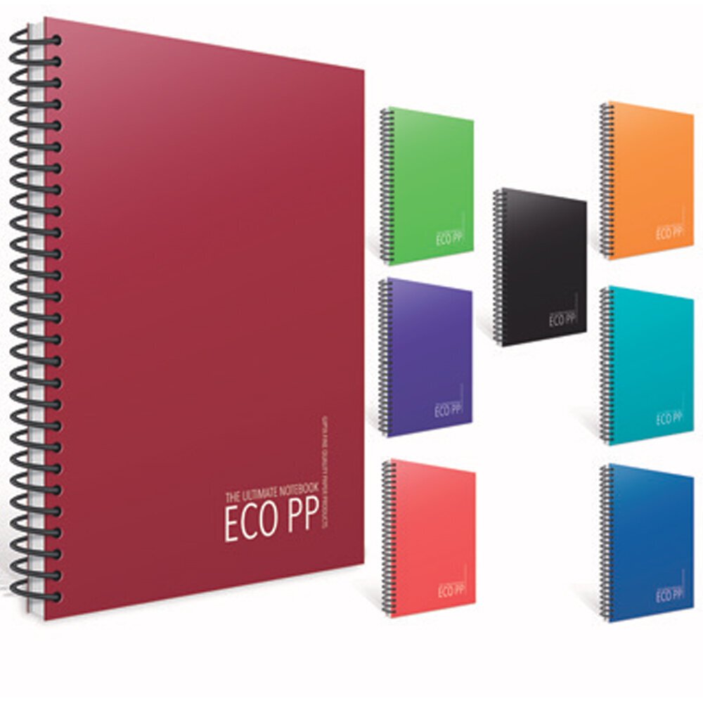 Gıpta Eko Pp Spiralli Plastik Kapak Defter A5 80 YP Kareli