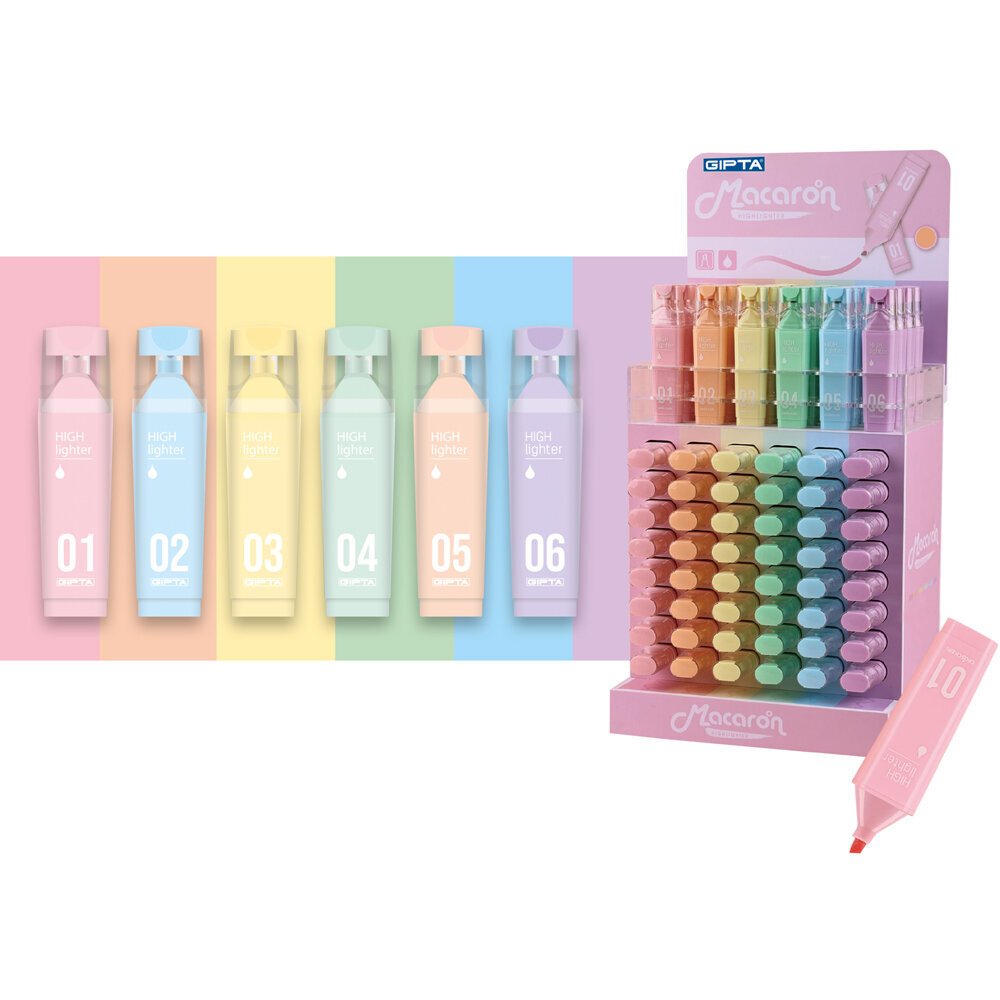 Gıpta Fosforlu Kalem Macaron 06 Pastel Mor F1564