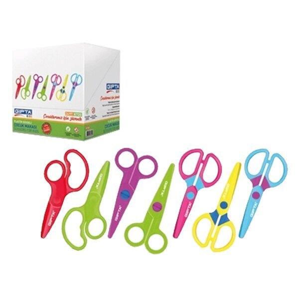 Gıpta Öğrenci Makası Küt Uçlu Plastik Gövde 7 Renk K720