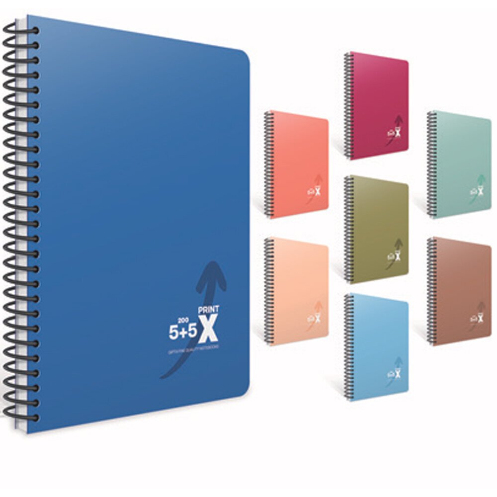 Gıpta Prınt-x Spiralli Sep. Plastik Kapak Defter 17x24 160 YP 4+1