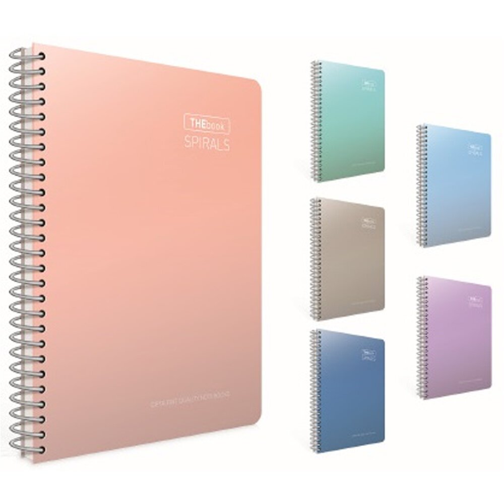 Gıpta Thebook Spırals Spiralli Sert Kapak Defter 17x24 140 YP Çizgili 5518