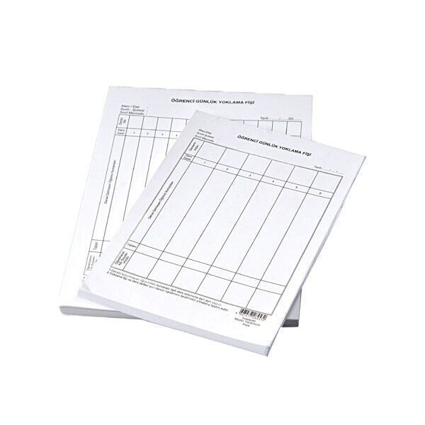 Gülpaş Öğrenci Yoklama Fişi 8 Derslik 100 LÜ 455
