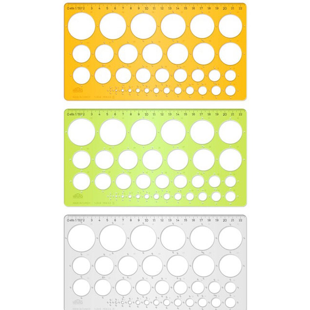 Hatas Daire Şablonu Cetvelli Ekonomik 1-35 MM 02271