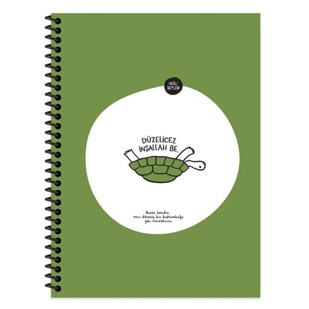 Hisli Şeyler Spiralli Kap Düzelicez 18,5x25 80 YP Çiz. 500633-99