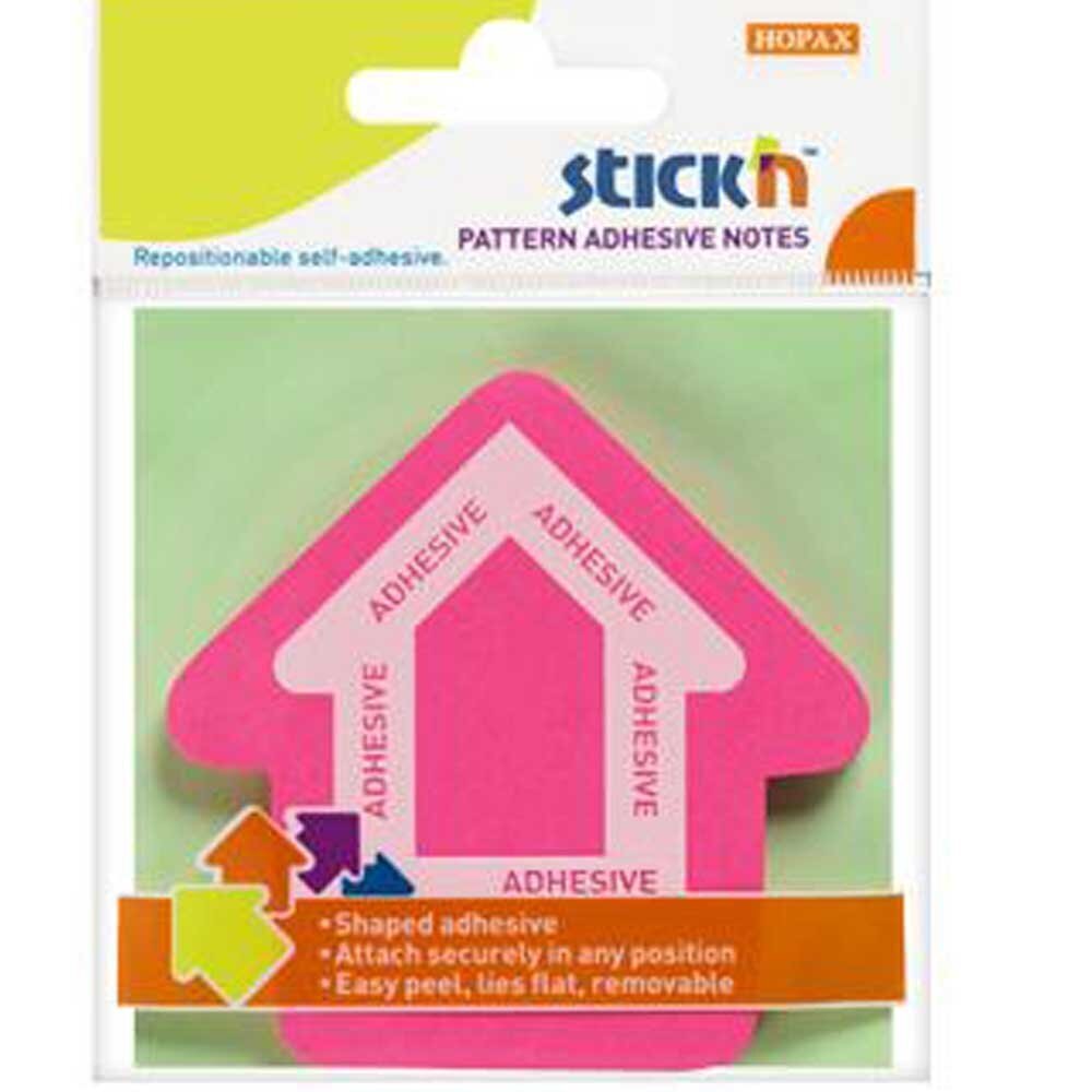 Hopax Stıckn Yapışkanlı Not Kağıdı Ok Şekilli 50 YP 70x70 Pembe 21542