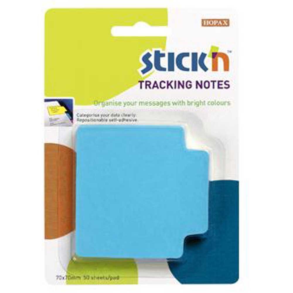 Hopax Stıckn Yapışkanlı Not Kağıdı Trackıng 50 YP 70x70 Fosforlu Mavi 21479