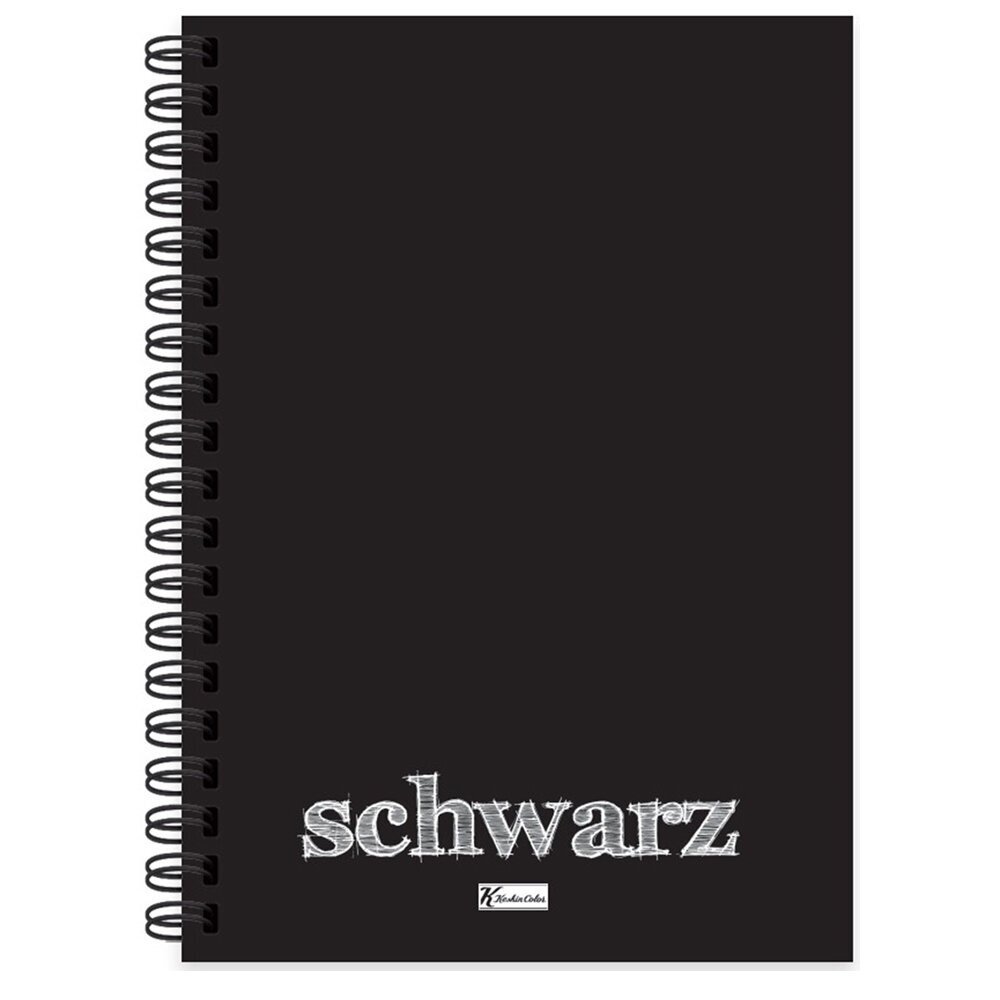 Keskin Color Defter Plastik Kapak Spiralli Schwarz A6 40 YP 350560-99