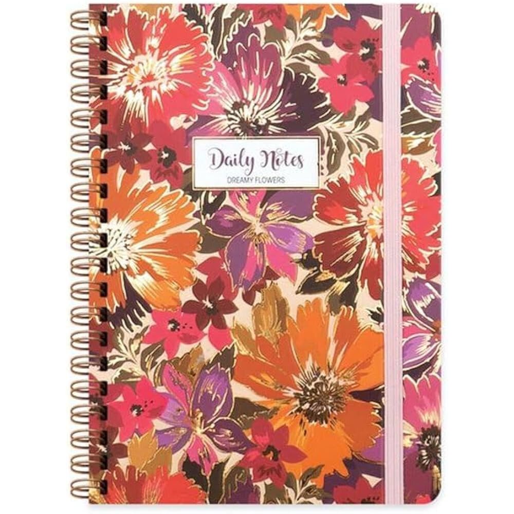 Keskin Color Sert Kapak Spr Flowers Helen A5 80 YP Çizgili