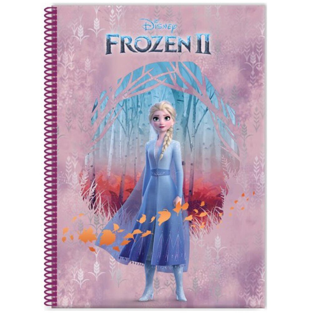 Keskin Color Spiralli Karton Kapak Sürprizli Defter Frozen A4 80 YP Kareli