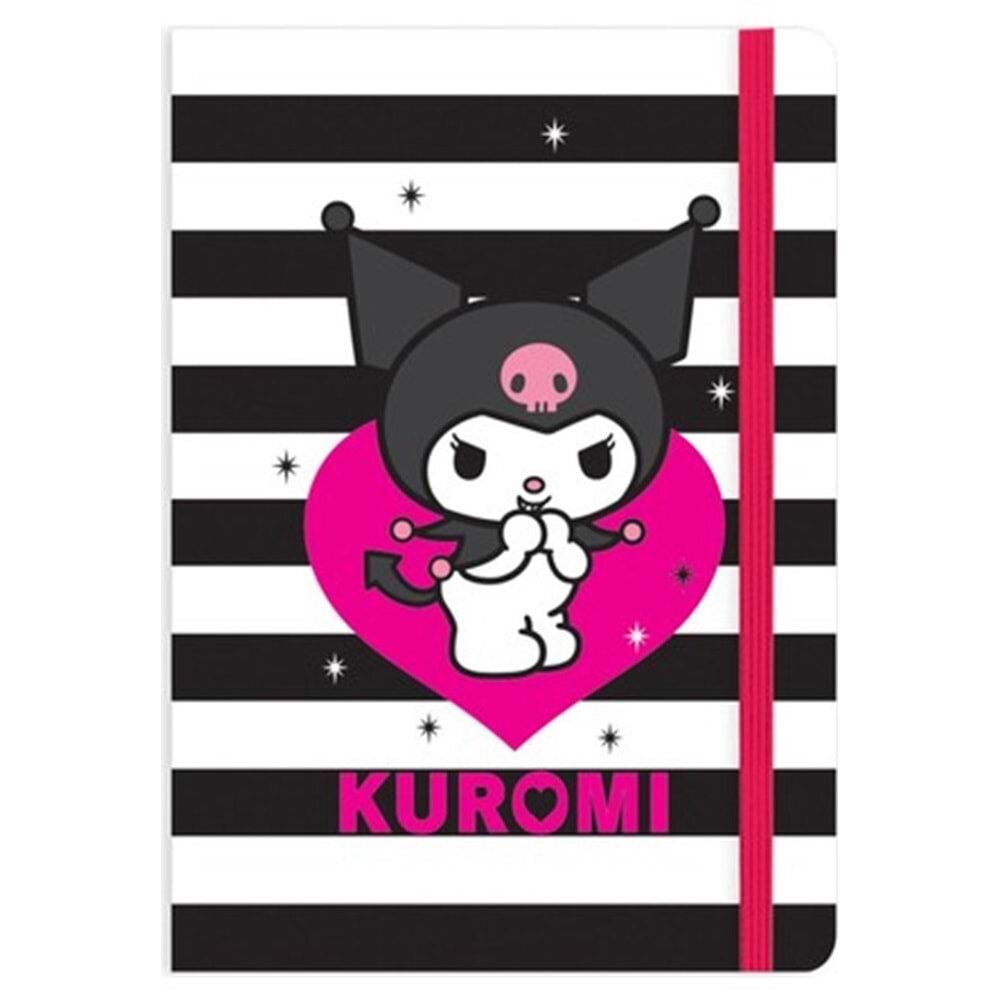 Keskin Color Spiralli Sert Kapak Defter Kuromi A5 80 YP Çiz.