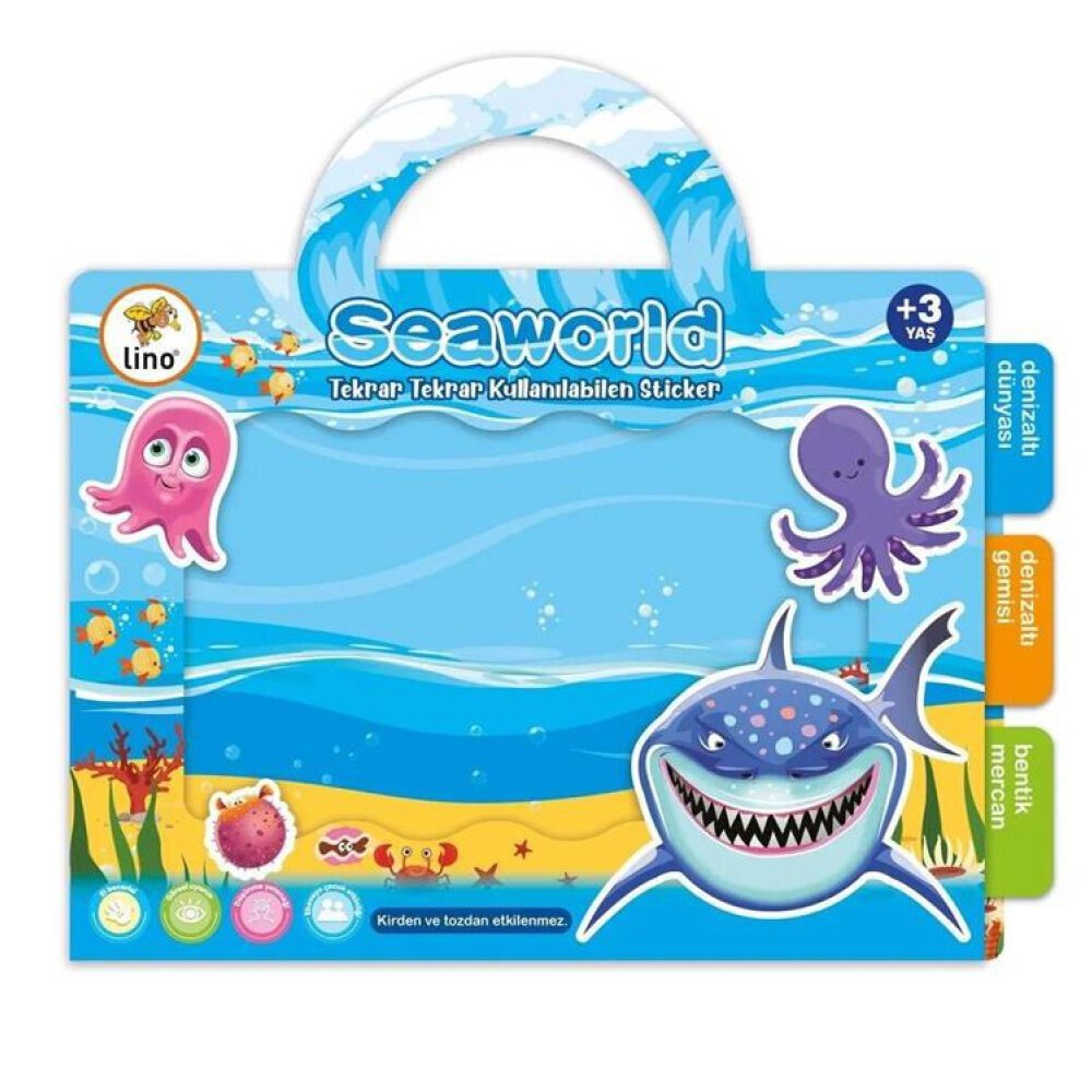 Lino Tekrar Tekrar Kullanılabilen Sticker Seaworld LS-300