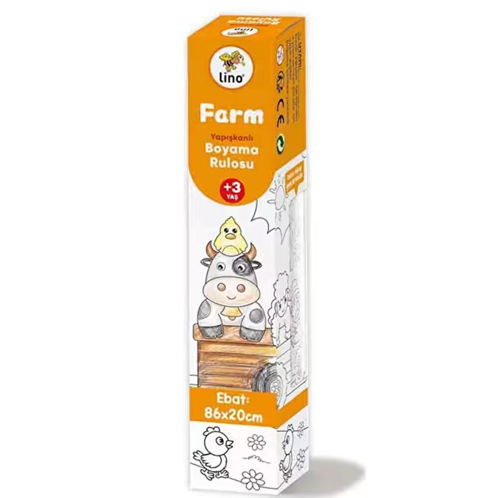 Lino Yapışkanlı Boyama Rulosu Farm 86x20 Cm LS-101