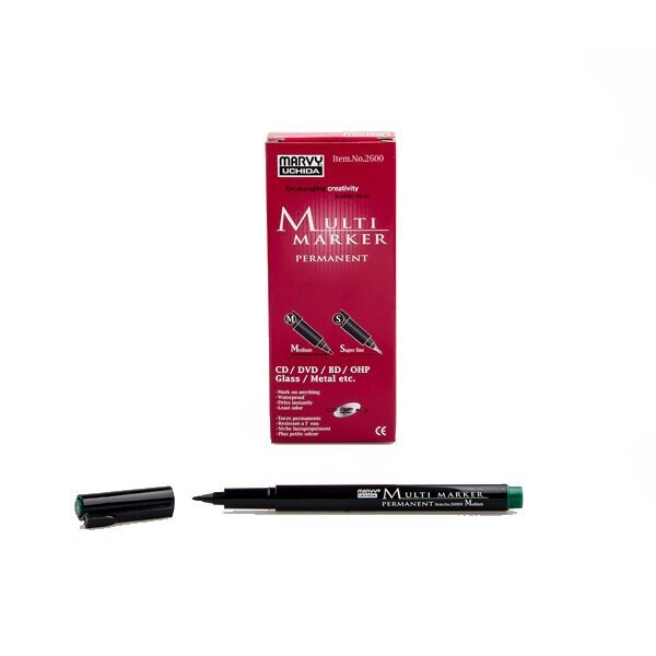 Marvy Asetat Kalemi Permanent M Seri Yeşil 2600M-4