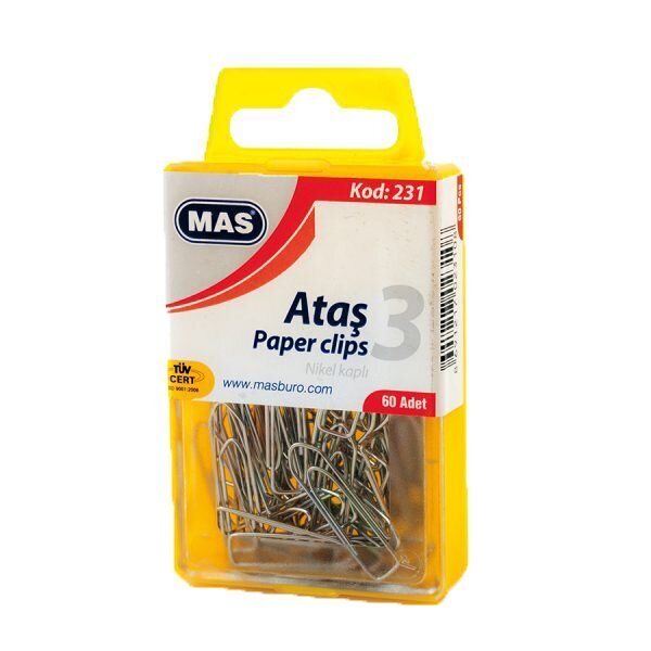 Mas Ataş Kristal Kutu Metal NO:3 60 LI 231